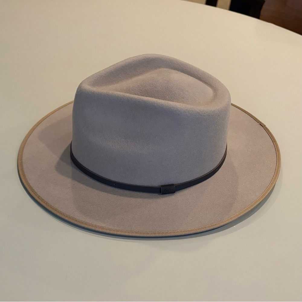Will + Bear NEW Calloway Wool Statement Hat taupe classic wide brim - Picture 11 of 13